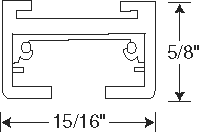 Juno Track Lighting TLR8SL (TLVR 8FT SL) 8 ft Track - Trac 12/25 Low Voltage 25 Amp Track System, Silver Color