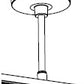 Juno Track Lighting TLR90-36-SL (TLR90 36IN SL) Trac 12/25 T-Bar 36" Ceiling Pendant Stem Feed and Mechanical Support, Silver Color