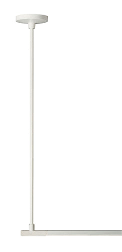 Juno Track Lighting TLR91-18-WH (TLR91 18IN WH) Trac 12/25 Rigid 18" Ceiling Pendant Stem Feed and Mechanical Support, White Color
