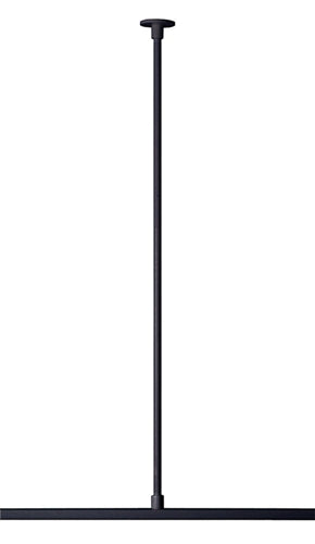 Juno Track Lighting TLR92-36-BL (TLR92 36IN BL) Trac 12/25 36" Ceiling Pendant Stem Feed and Mechanical Support Kit, Black Color