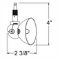 Juno Track Lighting TQJ1040STN (TQJ1040 STN) Quick Jack Low Voltage Lily MR16 LED-Compatible Lampholders, Satin Nickel Finish