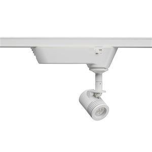Juno Track Lighting TQJ114-4K-FL-WH 12V Quick Jack LED Mini-Cylinder Spotlight 6W, 4100K, Flood, White Finish