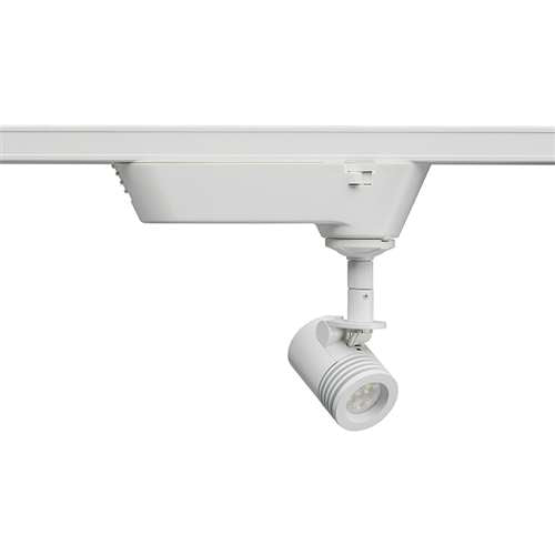 Juno Track Lighting TQJ114 G2 40K 80CRI NFL WH 12V Quick Jack LED Mini-Cylinder Spotlight 6W, 4000K, Narrow Flood, White Finish