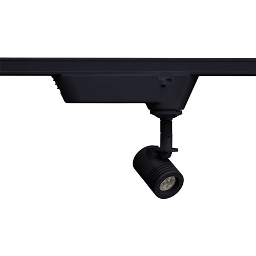 Juno Track Lighting TQJ114G2-2N-BL 12V Quick Jack LED Mini-Cylinder Spotlight 6W, 2700K, Narrow Flood, Black Finish