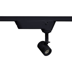 Juno Track Lighting TQJ114G2-2N-BL 12V Quick Jack LED Mini-Cylinder Spotlight 6W, 2700K, Narrow Flood, Black Finish