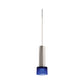 Juno TQJPL11442SNBLUSTN Trac-Master Decorative LED Mini-Pendant 6W 12V, Cylinder Pendant with 144 inch Cord, 2700K Color Temperature, Satin Nickel Pendant Body, Blue Glass, Satin Nickel Adapter