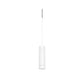 Juno TQJPL11443WHWH Trac-Master Decorative LED Mini-Pendant 6W 12V, Cylinder Pendant with 144 inch Cord, 3000K Color Temperature, White Pendant Body, No Glass, White Adapter