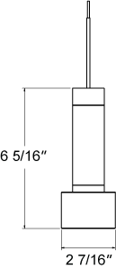 Juno TQJPL1782SNAMBSTN Trac-Master Decorative LED Mini-Pendant 6W 12V, Cylinder Pendant with 78 inch Cord, 2700K Color Temperature, Satin Nickel Pendant Body, Amber Glass, Satin Nickel Adapter
