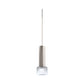 Juno TQJPL1782SNFRTSTN Trac-Master Decorative LED Mini-Pendant 6W 12V, Cylinder Pendant with 78 inch Cord, 2700K Color Temperature, Satin Nickel Pendant Body, Frost Glass, Satin Nickel Adapter
