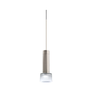 Juno TQJPL1782SNFRTSTN Trac-Master Decorative LED Mini-Pendant 6W 12V, Cylinder Pendant with 78 inch Cord, 2700K Color Temperature, Satin Nickel Pendant Body, Frost Glass, Satin Nickel Adapter