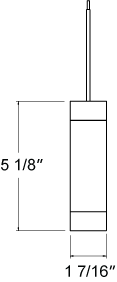 Juno TQJPL1783BZSTN Trac-Master Decorative LED Mini-Pendant 6W 12V, Cylinder Pendant with 78 inch Cord, 3000K Color Temperature, Bronze Pendant Body, No Glass, Satin Nickel Adapater