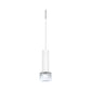 Juno TQJPL1783WHFRTWH Trac-Master Decorative LED Mini-Pendant 6W 12V, Cylinder Pendant with 78 inch Cord, 3000K Color Temperature, White Pendant Body, Frost Glass, White Adapter