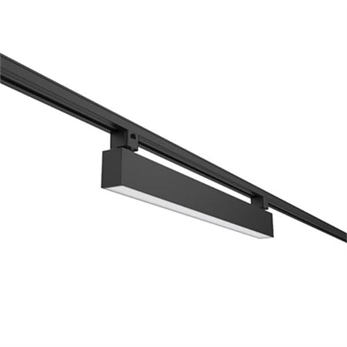 Juno TSLOT1 2FT 600LMF 27K 90CRI OFF LAM FLL BL Trac Master 2' 10W/18W/20W/36W Linear LED Light, 600 Lumens/Ft, 2700K, 90 CRI, On/Off Only, Lambertian Distribution, Flush Lens, Black