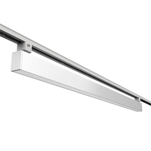 Juno TSLOT1 4FT 600LMF 50K 90CRI OFF LAM FLL WH Trac Master 4' 10W/18W/20W/36W Linear LED Light, 1000 Lumens/Ft, 5000K, 90 CRI, On/Off Only, Lambertian Distribution, Flush Lens, White