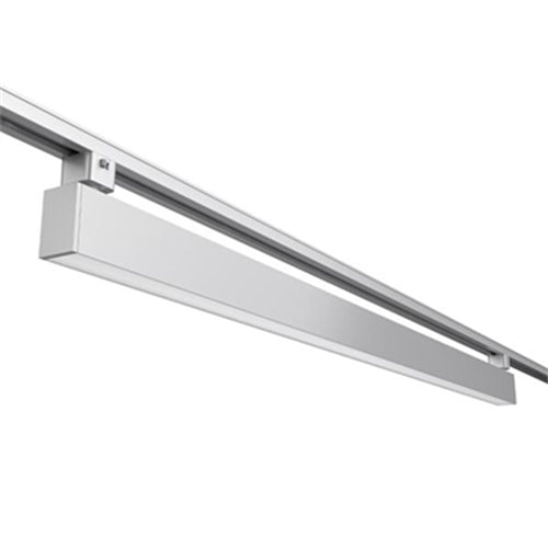 Juno TSLOT1 4FT 600LMF 27K 90CRI OFF LAM FLL SL Trac Master 4' 10W/18W/20W/36W Linear LED Light, 1000 Lumens/Ft, 2700K, 90 CRI, On/Off Only, Lambertian Distribution, Flush Lens, Silver