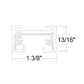 Juno TU 4FT WH Trac Lighting  4 ft Track, Two Circuit Trac Master Line Voltage Track System, White Color