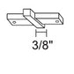 Juno Track Lighting TU23WH (TU23 WH) 2-Circuit Trac Master Miniature Straight Connector, White Color