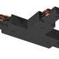 Juno Track Lighting TU25BL (TU25 BL) 2-Circuit Trac Master T Connector, Black Color