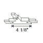 Juno Track Lighting TU25RP-SL (TU25 RP SL) 2-Circuit Trac Master T Connector Reverse Polartiy, Silver Color
