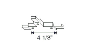 Juno Track Lighting TU25RP-SL (TU25 RP SL) 2-Circuit Trac Master T Connector Reverse Polartiy, Silver Color