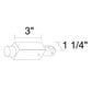 Juno Track Lighting TU34 RP WH 2-Circuit Trac Master Conduit Adapter, White Color