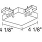 Juno Track Lighting TU35BL (TU35 BL) 2-Circuit Trac Master T-Bar Adjustable Joiner Feed, Black Color