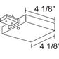 Juno Track Lighting TU36SL (TU36 SL) 2-Circuit Trac Master T-Bar End Feed, Silver Color