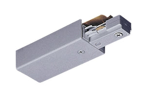 Juno Track Lighting TU38 RP SL 2-Circuit Trac Master End Feed Connector, Reverse Polarity, Silver Color