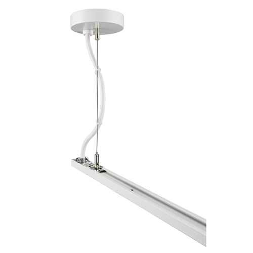 Juno Track Lighting TU598-144-WH (TU598 144IN WH) 144 inch Rigid Ceiling Cable Suspension with Feed Kit for 2-Circuit Trac Master and Trac Lites, White Color