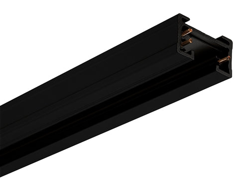 Juno Track Lighting TU8BL (TU 8FT BL) 8 ft Track - Two Circuit Trac Master Line Voltage Track System, Black Color
