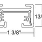 Juno Track Lighting TU8SL (TU 8FT SL) 8 ft Track - Two Circuit Trac Master Line Voltage Track System, Silver Color