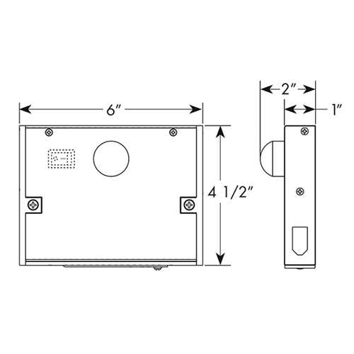 Juno Undercabinet Lighting UDWMOC WH Direct Wire Occupancy Sensor Module, White Finish