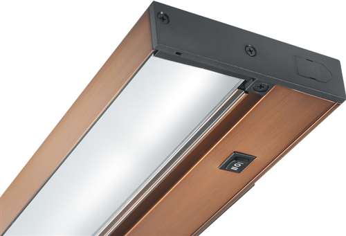 Juno Undercabinet Lighting ULH430 BZ 30" 20W 12V Low Voltage 4-Lamps Halogen Bi-Pin Lamp, Pro Halogen Undercabinet Fixture, Bronze Finish