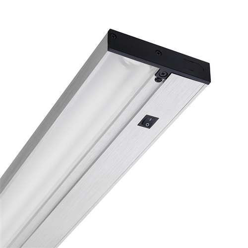 Juno Undercabinet Lighting UPF22 SL OC 22" 15.3W T5 Lamp, 3000K Pro Fluorescent Undercabinet Fixture, Occupancy Sensor with Switch, Silver Finish
