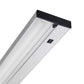 Juno Undercabinet Lighting UPF46 SL OC 46" 30.3W T5 Lamp, 3000K Pro Fluorescent Undercabinet Fixture, Occupancy Sensor with Switch, Silver Finish