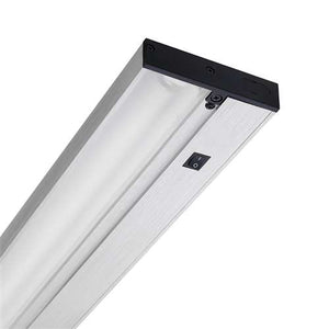 Juno Undercabinet Lighting UPF46 SL 6CP OCNS 46" 30.3W T5 Lamp, 3000K Pro Fluorescent Undercabinet Fixture, Occupancy Sensor without Switch, with Portable 6" Cord and Plug, Silver Finish