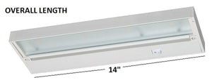 Juno Undercabinet Lighting UPL14-BL 12" 4-Lamp Pro LED Undercabinet Fixture, 5 Watts, 245 Lumens, Black Finish