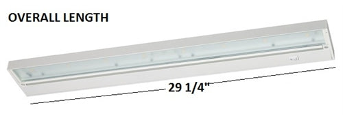 Juno Undercabinet Lighting UPL30-BZ 30" 8-Lamp Pro LED Undercabinet Fixture, 9.5 Watts, 494 Lumens, Bronze Finish