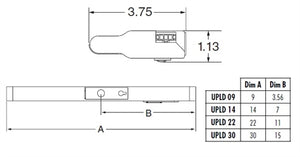 Juno Undercabinet Lighting UPLD 09IN SWW4 90CRI BZ 9" LED Undercabinet Fixture, 5 Watts, 307 lumens, 3000K/3500K/4000K, Bronze Finish