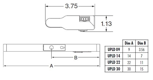 Juno Undercabinet Lighting UPLD 22IN SWW4 90CRI BZ 22" LED Undercabinet Fixture, 12 Watts, 886 lumens, 3000K/3500K/4000K, Bronze Finish