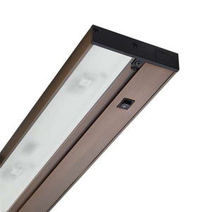 Juno Under Cabinet Lighting Led UPLED14 30K 80CRI BZ 6CP NS 14" Pro Dimmable Fixture, 5.6 Watts, 299 Lumens, No Rocker Switch, with Portable 6" Cord and Plug, Bronze Finish