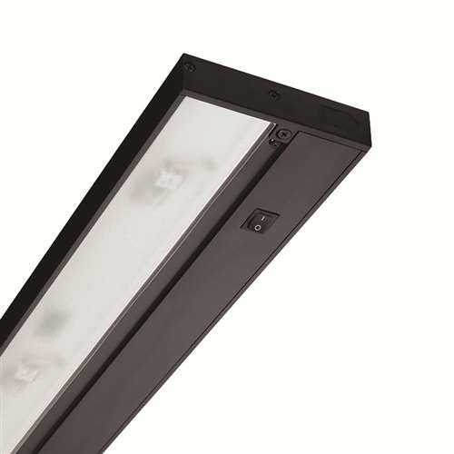 Juno Under Cabinet Lighting Led UPLED30 30K 80CRI BL 6CP NS 30" Pro Dimmable Fixture, 10.7 Watts, 601 Lumens, No Rocker Switch, with Portable 6" Cord and Plug, Black Finish