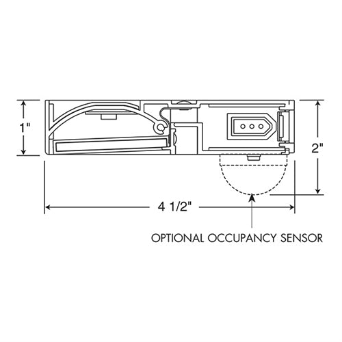 Juno Under Cabinet Lighting LED UPLED22 30K 90CRI WH 22" 6-Lamp Pro Dimmable Fixture, 8.1 Watts, 454 Lumens, White Finish
