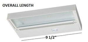 Juno Under Cabinet Lighting Led UPLED09-BZ 9" 2-Lamp Pro Dimmable Fixture, 3.2 Watts, 150 Lumens, Bronze Finish