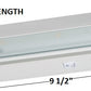 Juno Under Cabinet Lighting Led UPLED09-SL 9" 2-Lamp Pro Dimmable Fixture, 3.2 Watts, 150 Lumens, Silver Finish