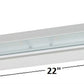 Juno Under Cabinet Lighting Led UPLED22-BL 22" 6-Lamp Pro Dimmable Fixture, 8.1 Watts, 454 Lumens, Black Finish