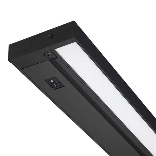 Juno Undercabinet Lighting UPS40 30K 90CRI BL OCNS 40" Dimmable Pro-Series SoftTask LED, 3000K, with Occupancy Sensor, No Rocker Switch, Direct Wire, Black Finish