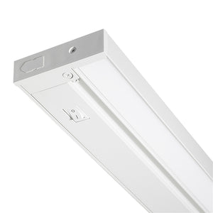 Juno Undercabinet Lighting UPS09-930-WH 9" Dimmable Pro-Series SoftTask LED, 3000K, Includes On/Off Rocker Switch, Direct Wire, Designer White Finish