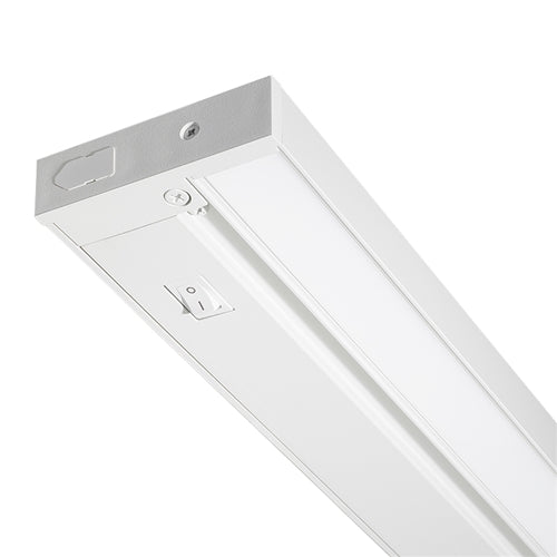 Juno Undercabinet Lighting UPS09-930-WH 9" Dimmable Pro-Series SoftTask LED, 3000K, Includes On/Off Rocker Switch, Direct Wire, Designer White Finish