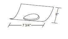 Juno Track Lighting X16101-WH Airfoil Trim for XT16101, XT16101-20H and XT16101-39H, White Color